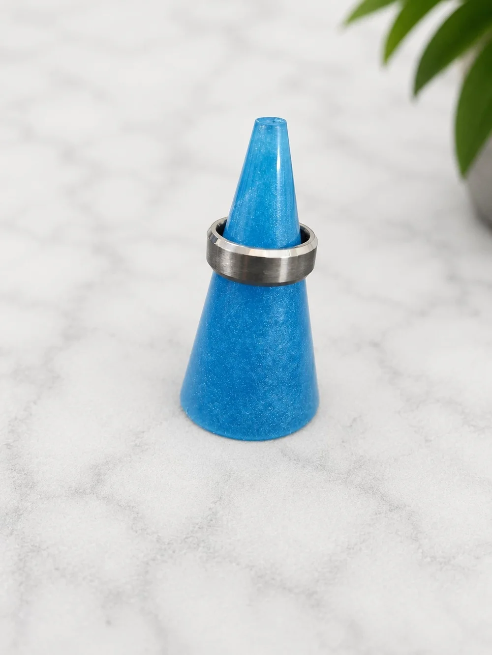 Brushed Silver Tone Band Ring Modern Unisex Multiple Sizes